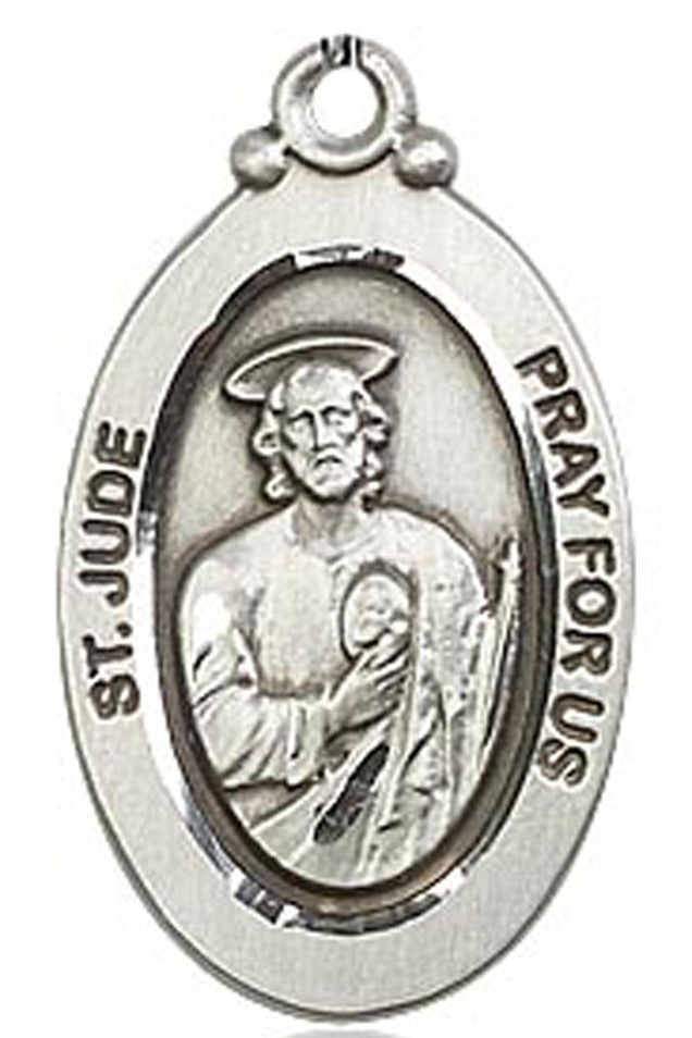 St. Jude Medal, Sterling Silver - No Chain