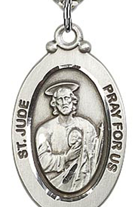 St. Jude Medal, Sterling Silver