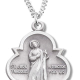 Women's St. Jude Trinity Necklace, Sterling Silver with Chain Options