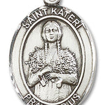 St. Kateri Medal, Sterling Silver, Large - No Chain