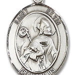 St. Kevin Medal, Sterling Silver, Large - No Chain