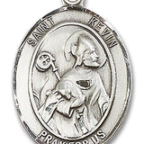 St. Kevin Medal, Sterling Silver, Large - No Chain