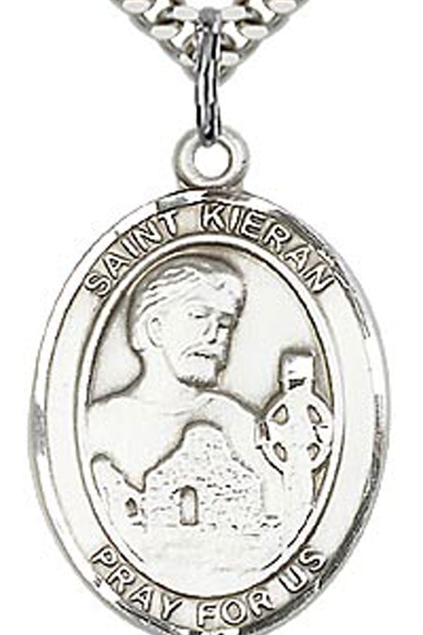 St. Kieran Medal, Sterling Silver, Large