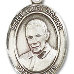 St. Luigi Orione Medal, Sterling Silver, Large - No Chain