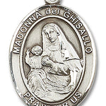 St. Madonna Del Ghisallo Medal, Sterling Silver, Large - No Chain