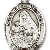 St. Madonna Del Ghisallo Medal, Sterling Silver, Large - No Chain