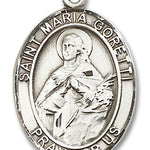 St. Maria Goretti Medal, Sterling Silver, Large - No Chain