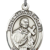 St. Martin de Porres Medal, Sterling Silver, Large
