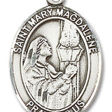 St. Mary Magdalene Medal, Sterling Silver, Large - No Chain