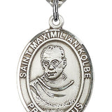 St. Maximilian Kolbe Medal, Sterling Silver, Large