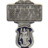 St. Michael Police Officer Prayer Visor Clip with Blue Enamel