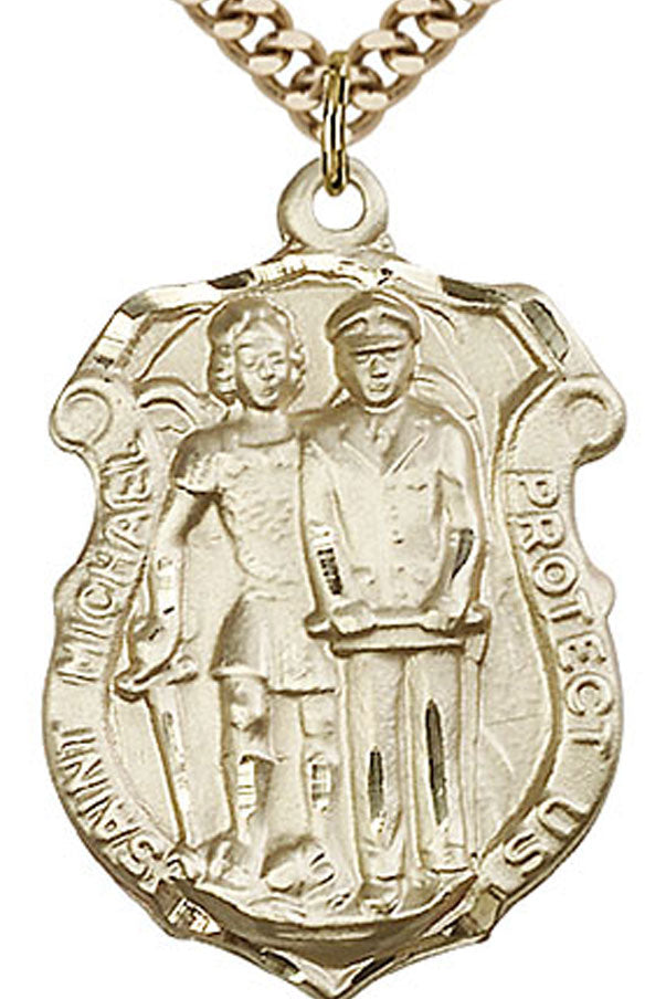 St. Michael the Archangel Medal, Gold Filled