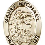 St. Michael the Archangel Medal, Gold Filled - No Chain