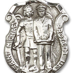 St. Michael the Archangel Medal, Sterling Silver - No Chain