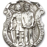 St. Michael the Archangel Medal, Sterling Silver - No Chain