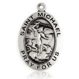St. Michael the Archangel Medal, Sterling Silver - No Chain