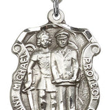 St. Michael the Archangel Medal, Sterling Silver