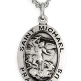 St. Michael the Archangel Medal, Sterling Silver