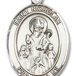 St. Nicholas Medal, Sterling Silver, Large - No Chain
