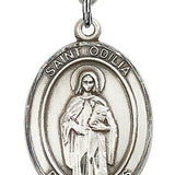 St. Odilia Medal, Sterling Silver, Large