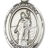 St. Patrick Medal, Sterling Silver, Large - No Chain