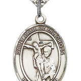St. Paul of the Cross Medal, Sterling Silver, Large
