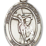St. Paul of the Cross Medal, Sterling Silver, Large - No Chain