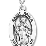 Women's St. Paula Necklace Oval Sterling Silver with Chain Options