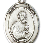 St. Peter the Apostle Medal, Sterling Silver, Large - No Chain