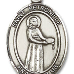 St. Petronille Medal, Sterling Silver, Large - No Chain