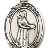 St. Petronille Medal, Sterling Silver, Large - No Chain
