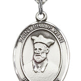 St. Philip Neri Medal, Sterling Silver, Large