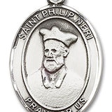 St. Philip Neri Medal, Sterling Silver, Large - No Chain