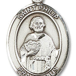 St. Philip the Apostle Medal, Sterling Silver, Large - No Chain