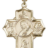 St. Philomena, St. Theresa, St. Rita, St. Anthony, St. Jude Medal, Gold Filled