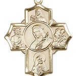 St. Philomena, St. Theresa, St. Rita, St. Anthony, St. Jude Medal, Gold Filled - No Chain