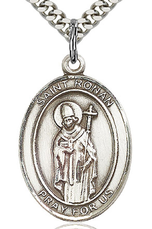St. Ronan Medal, Sterling Silver, Large