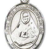 St. Rose Philippine Medal, Sterling Silver, Large - No Chain