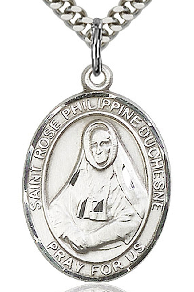 St. Rose Philippine Medal, Sterling Silver, Large