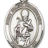 St. Simon Medal, Sterling Silver, Large - No Chain