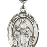 St. Sophia Medal, Sterling Silver, Large