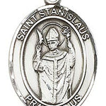 St. Stanislaus Medal, Sterling Silver, Large - No Chain