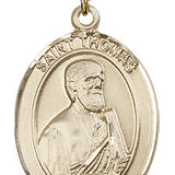 St. Thomas the Apostle Medal, Gold Filled, Large