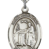 St. Valentine of Rome Medal, Sterling Silver, Large