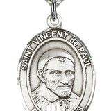 St. Vincent de Paul Medal, Sterling Silver, Large