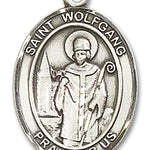 St. Wolfgang Medal, Sterling Silver, Large - No Chain