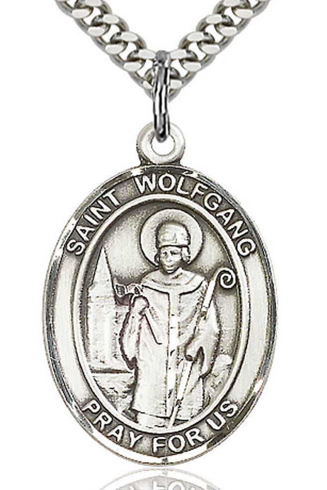 St. Wolfgang Medal, Sterling Silver, Large