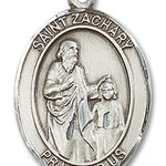 St. Zachary Medal, Sterling Silver, Large - No Chain