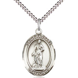 Women's Pewter Oval St. Barbara Medal