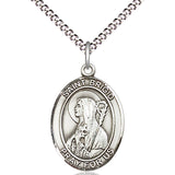 Women's Pewter Oval St. Brigid of Ireland Medal